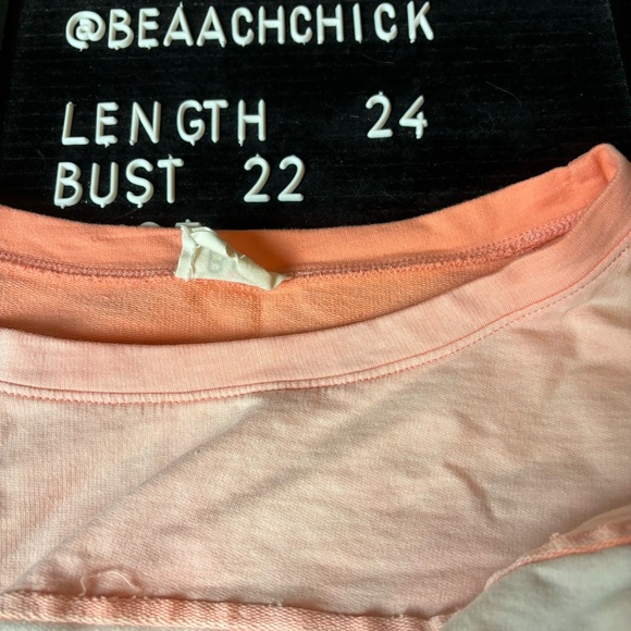 Bibi Color Block Fleece Pullover Women’s L Ivory Peach Yellow Long Sleeve - Picture 7 of 7